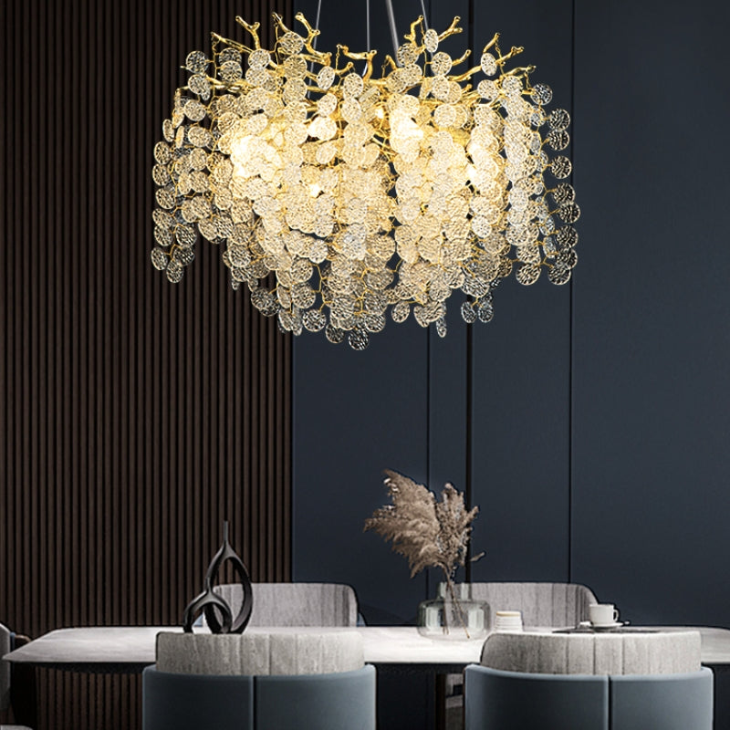 Lustre rond de luxe fait main Juturna