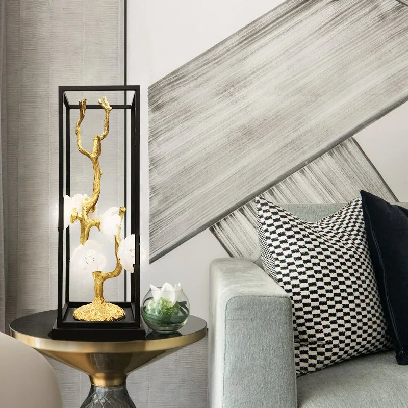 Lampe de table artisanale en cuivre Immacolata