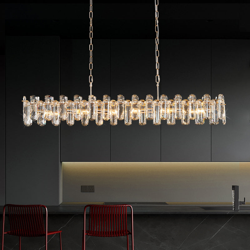 Lustre de luxe en cristal Sergia fait à la main