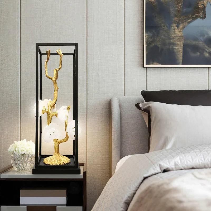 Lampe de table artisanale en cuivre Immacolata