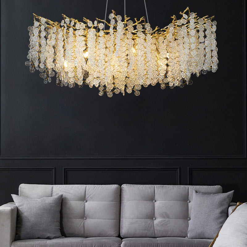 Lustre rond de luxe fait main Juturna
