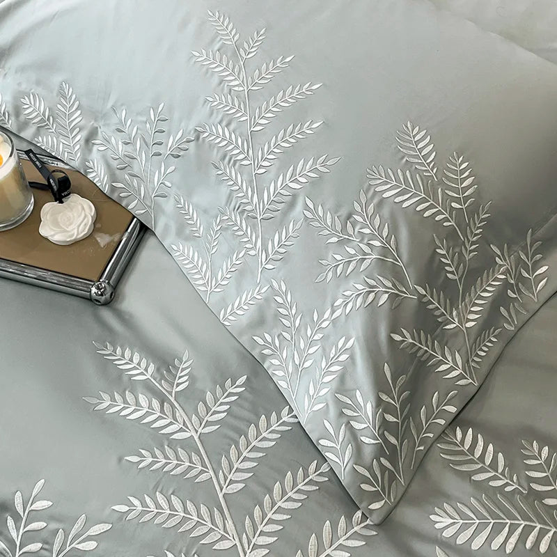 Adelia Tower Grey 400TC Egyptian Cotton Bedding Set