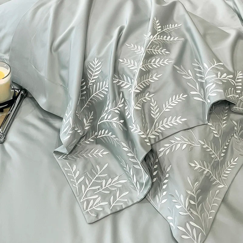 Adelia Tower Grey 400TC Egyptian Cotton Bedding Set