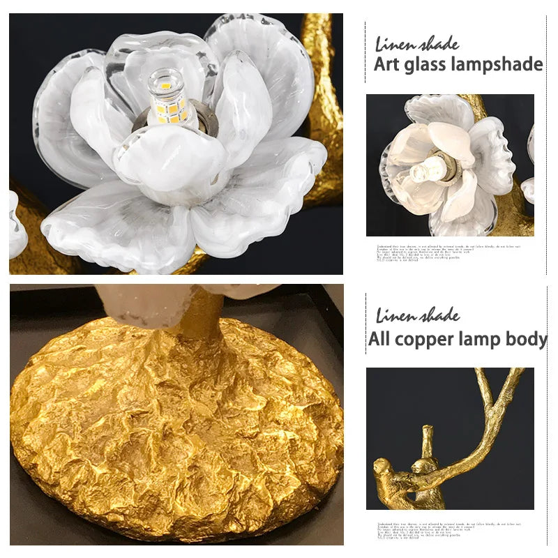 Lampe de table artisanale en cuivre Immacolata