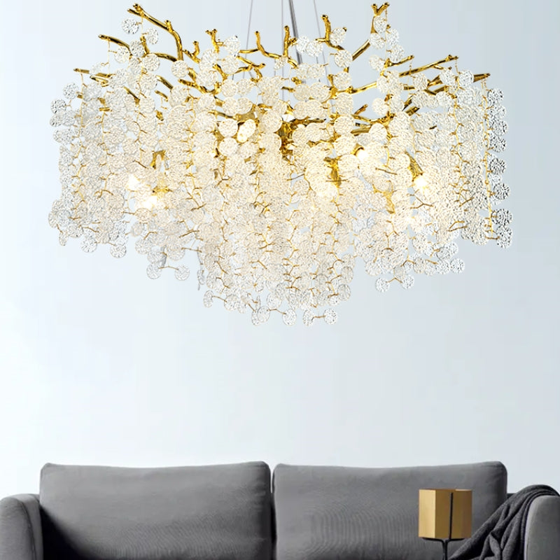 Lustre rond de luxe fait main Juturna