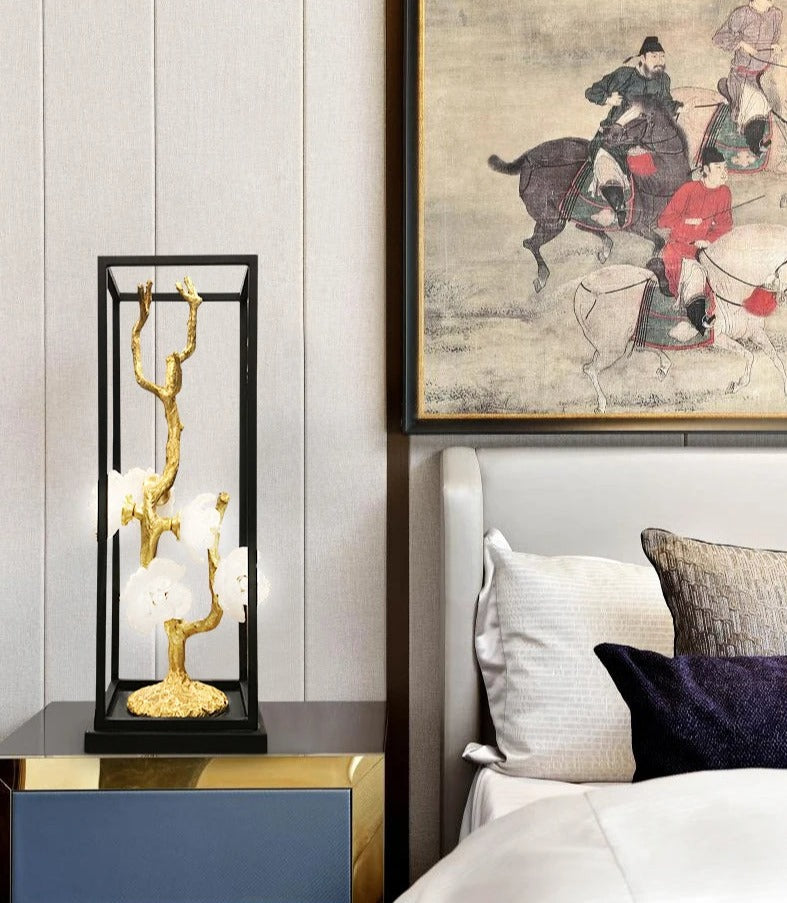 Lampe de table artisanale en cuivre Immacolata