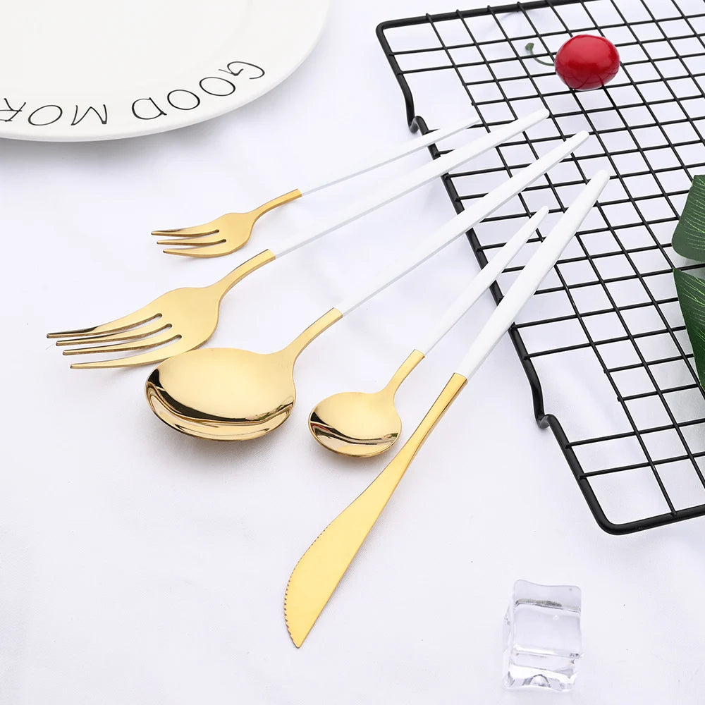 Anastasia Gold Luxury Flatware Set