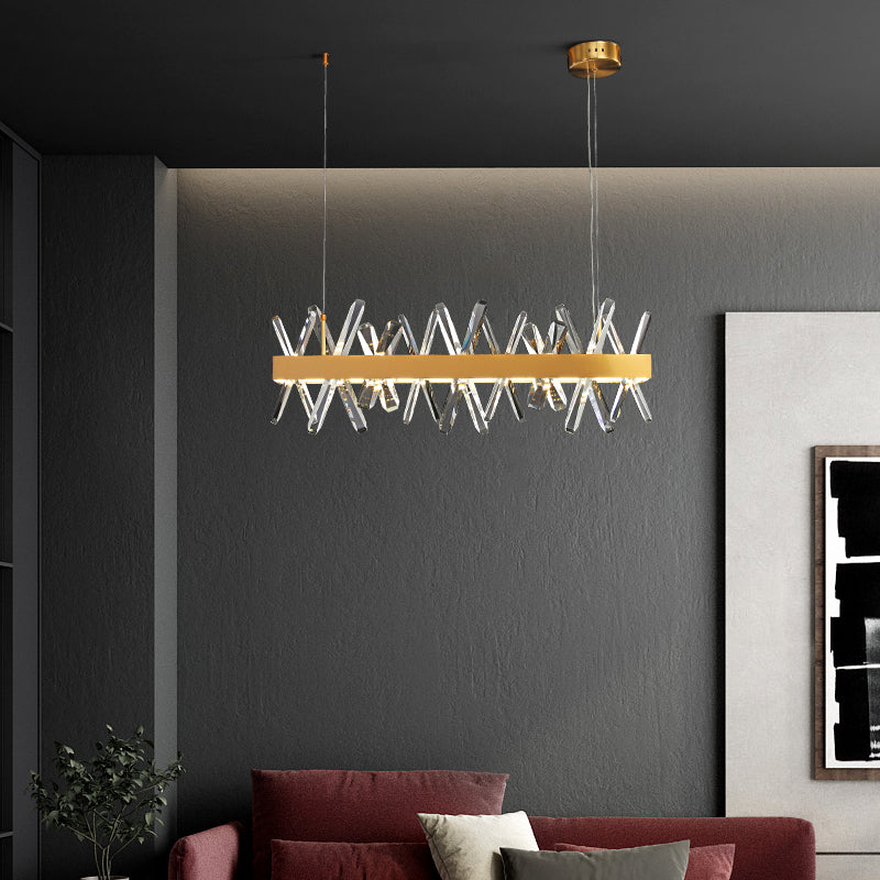 Lustre en cristal de luxe fait main Angerona