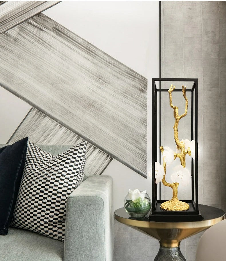 Lampe de table artisanale en cuivre Immacolata
