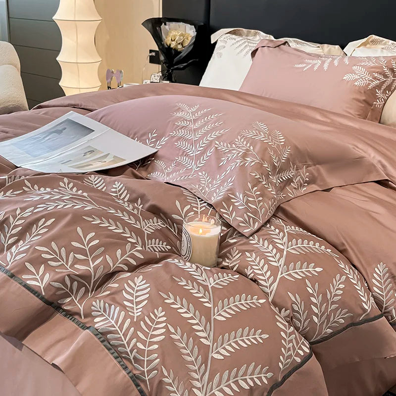 Adelia Quicksand 400TC Egyptian Cotton Bedding Set