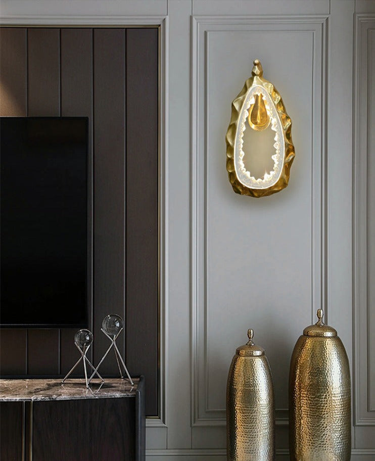 Cassia Handgemachte Wandlampe aus Kupfer