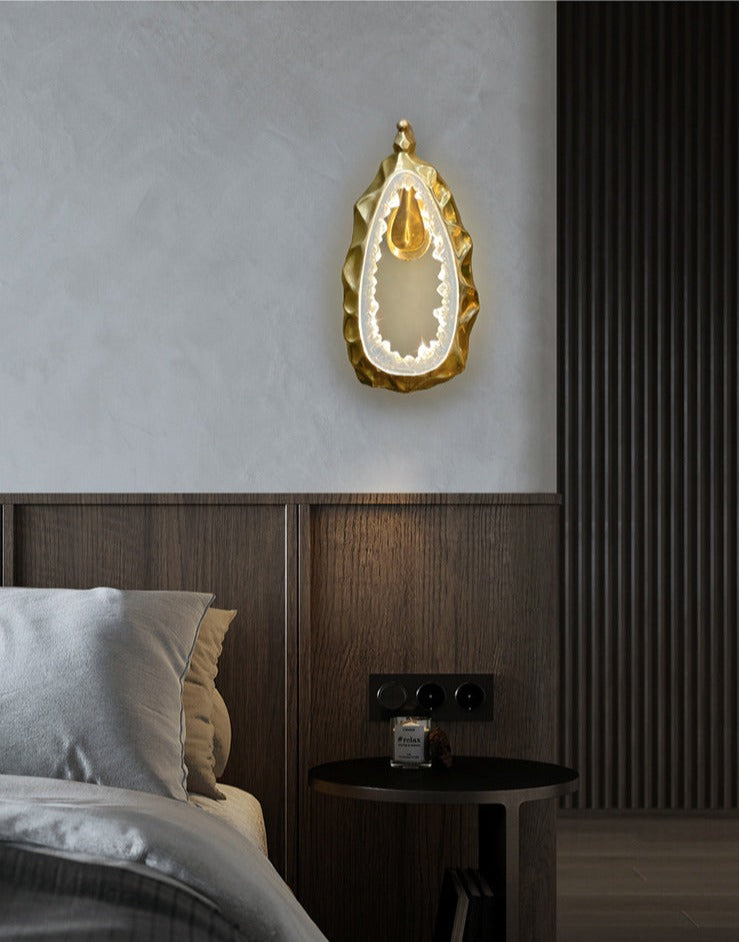 Cassia Handgemachte Wandlampe aus Kupfer