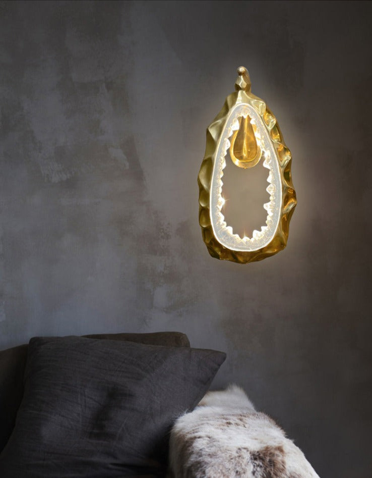 Cassia Handgemachte Wandlampe aus Kupfer