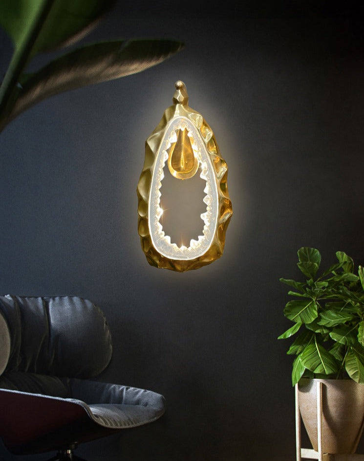 Cassia Handgemachte Wandlampe aus Kupfer