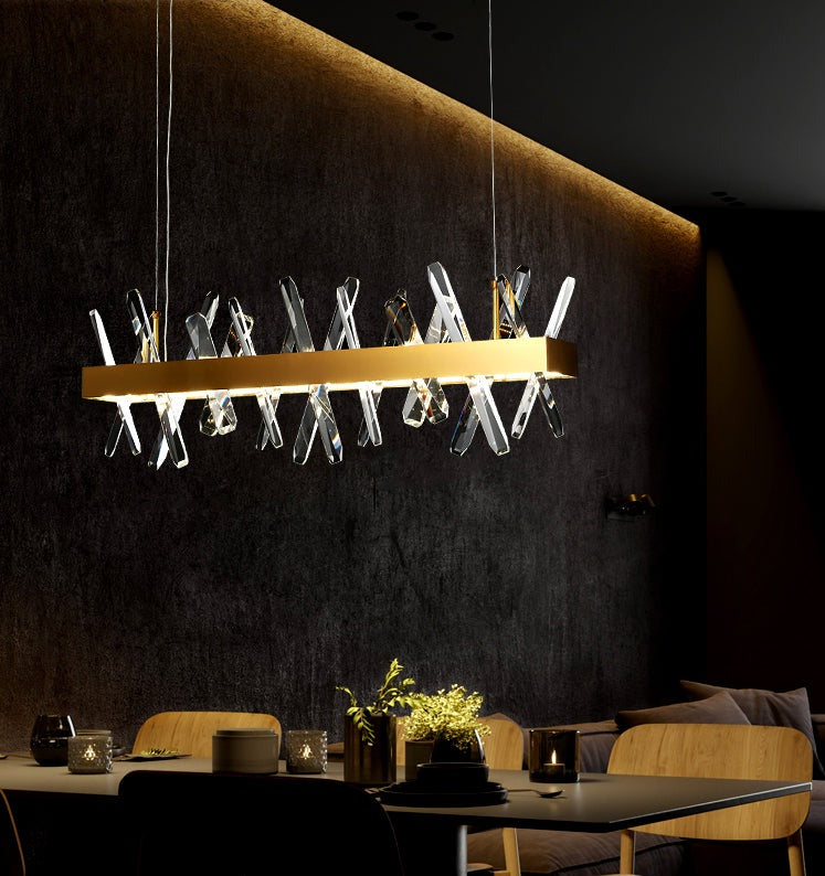 Lustre en cristal de luxe fait main Angerona