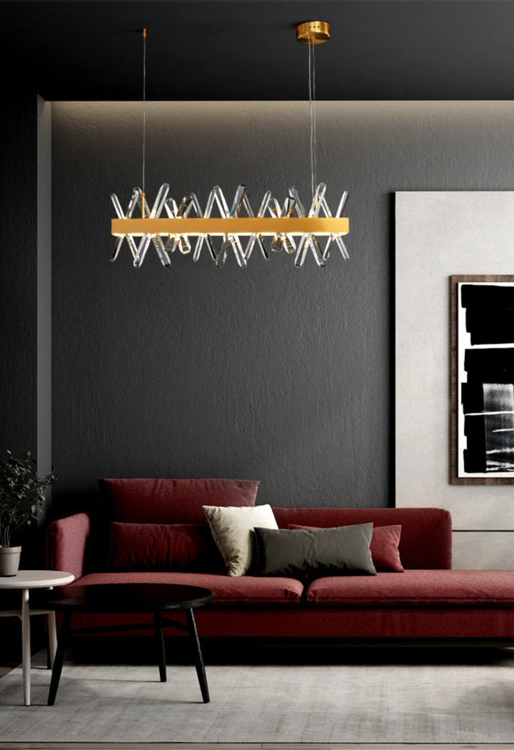 Lustre en cristal de luxe fait main Angerona