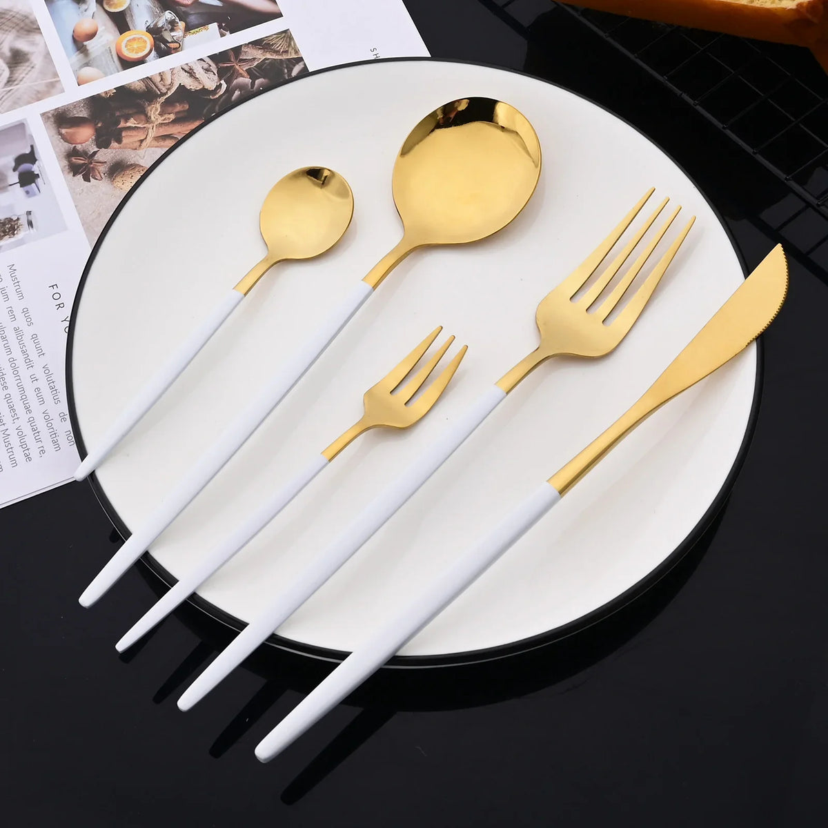 Anastasia Gold Luxury Flatware Set