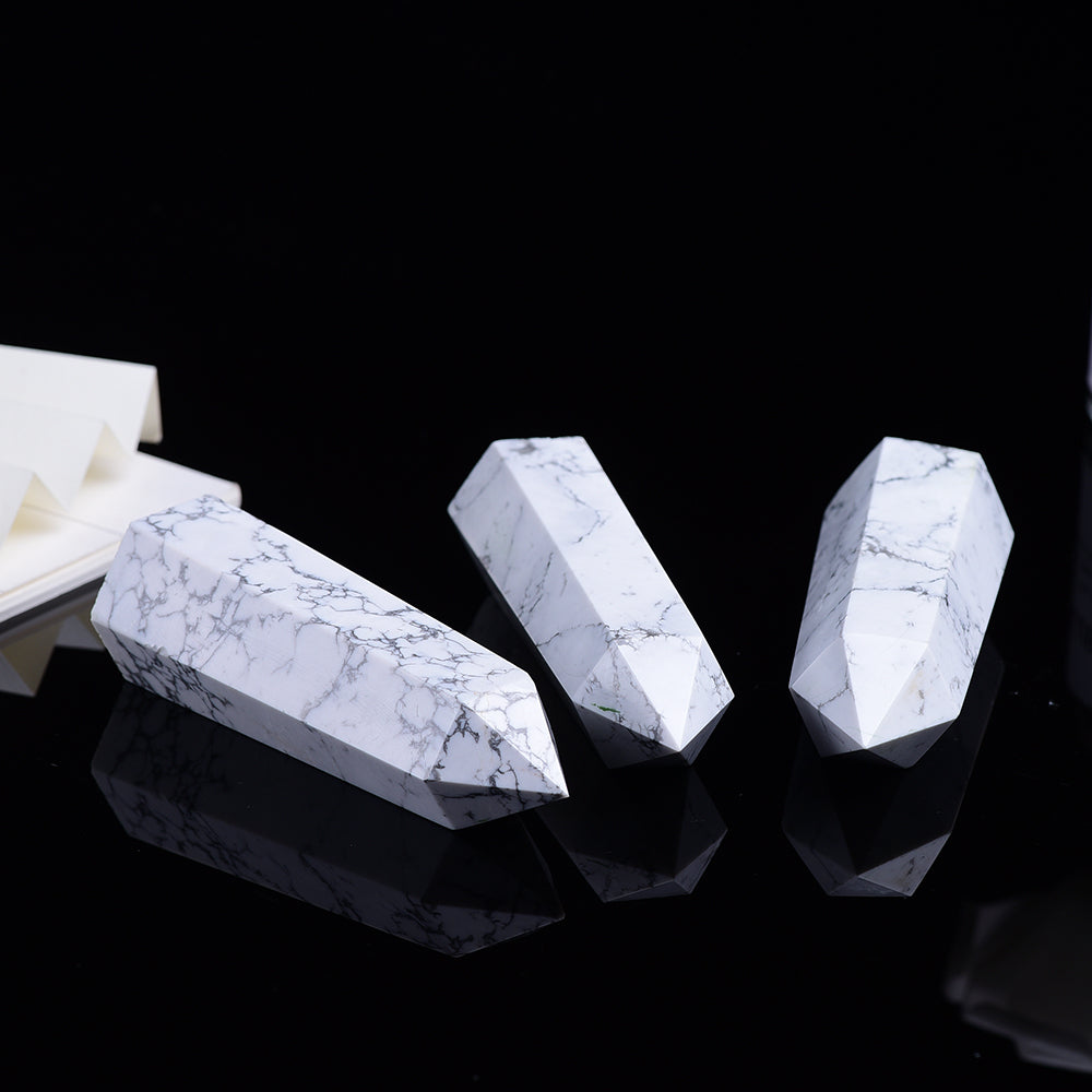 Howlite Crystal Point Luxury Home Decoration