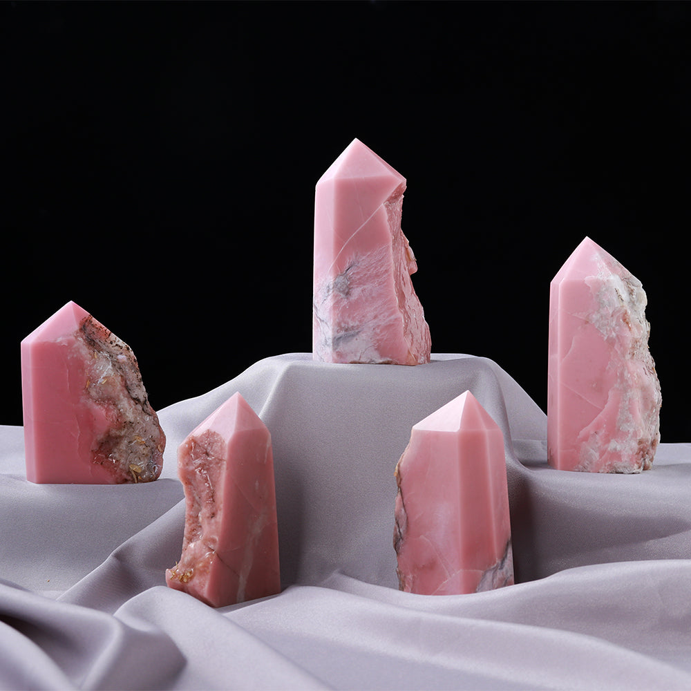 Natural Pink Opal Crystal Luxury Home Decoration
