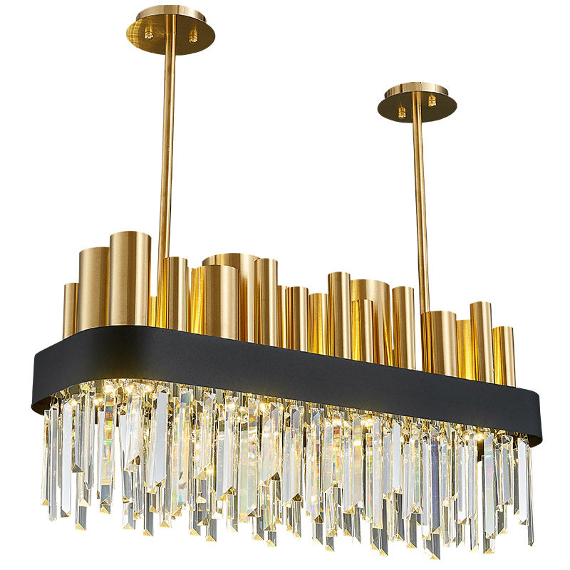 Astra Natural Crystal Luxury Gold Kronleuchter