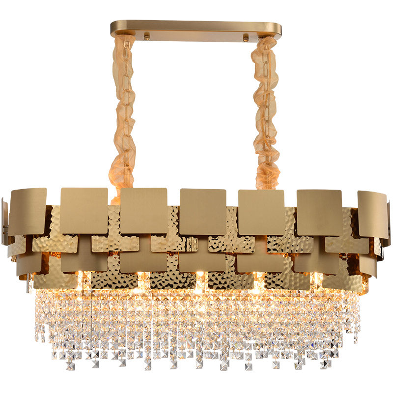 Lustre en cristal de luxe fabriqué à la main Claudia