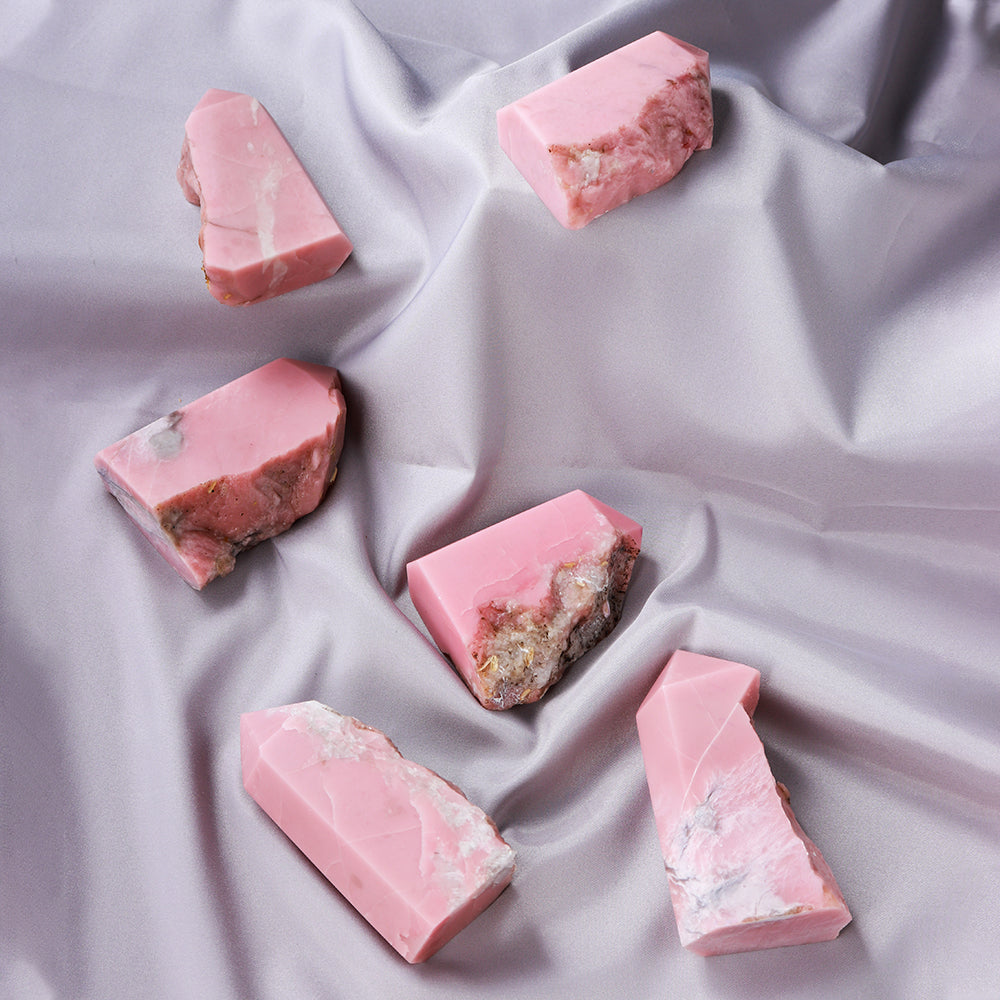 Natural Pink Opal Crystal Luxury Home Decoration