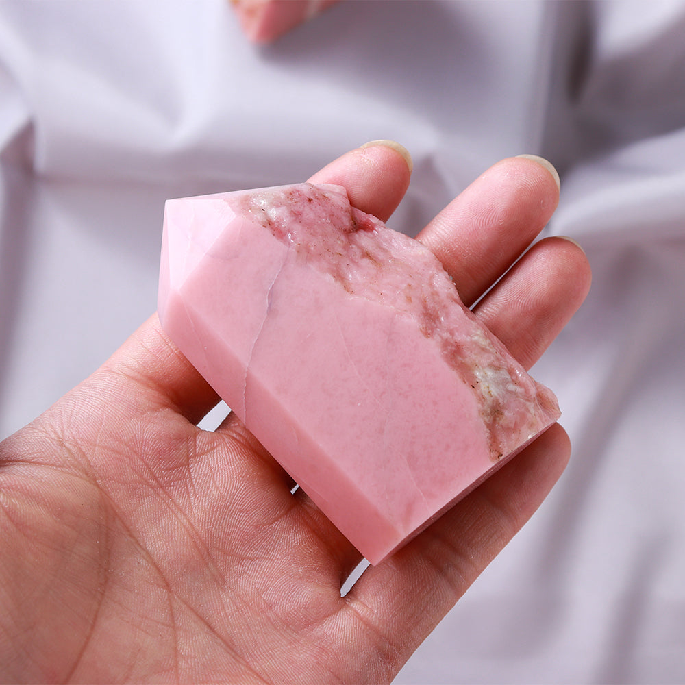 Natural Pink Opal Crystal Luxury Home Decoration