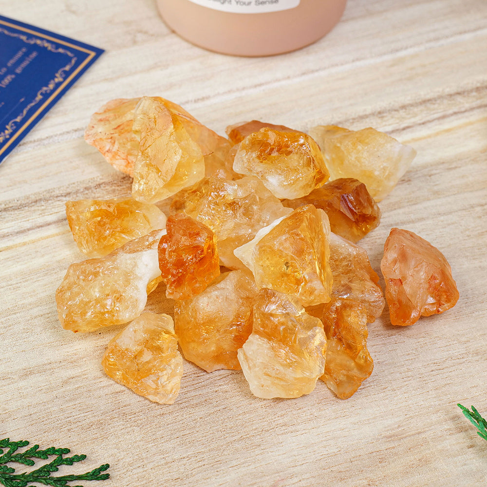 Natural Raw Citrine Stones Home Decoration