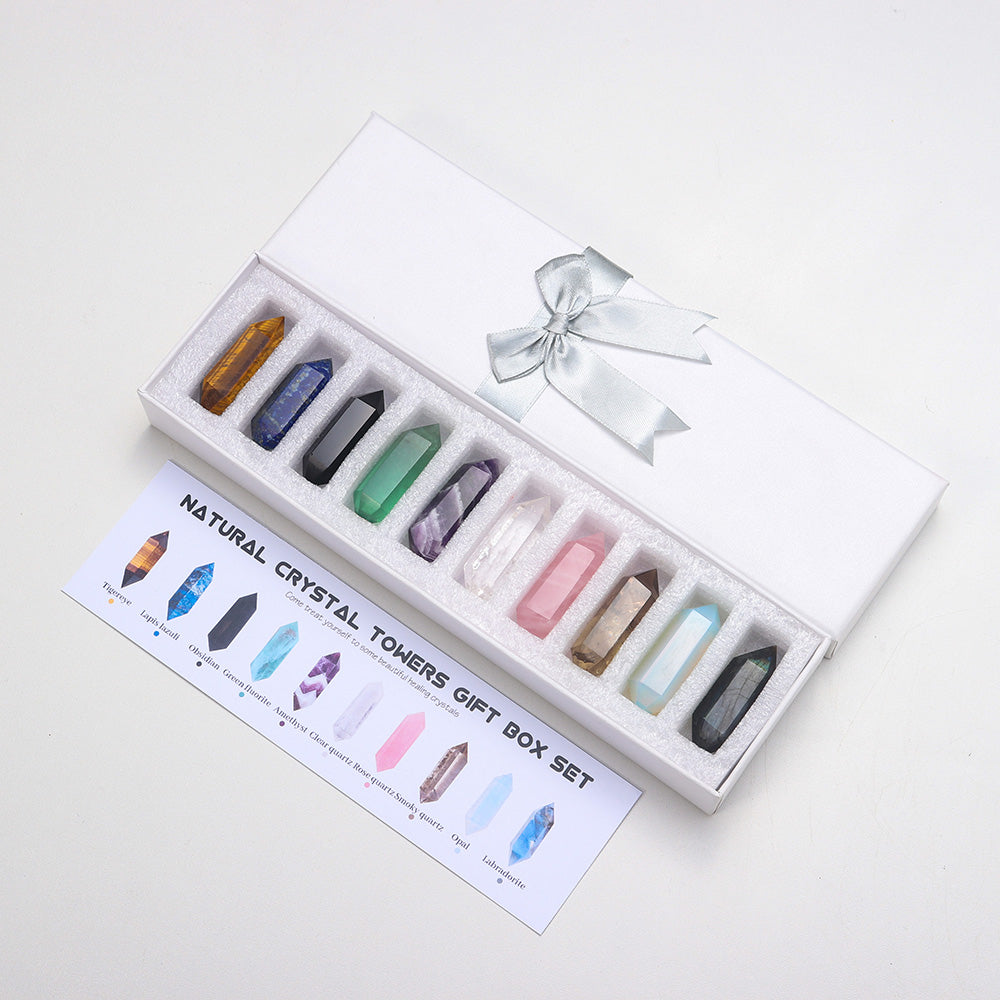 10 Natural Crystals Luxury Home Collection Box