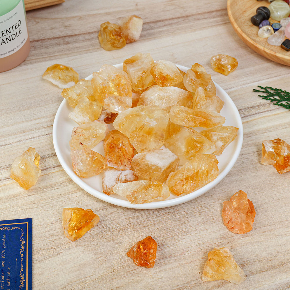 Natural Raw Citrine Stones Home Decoration
