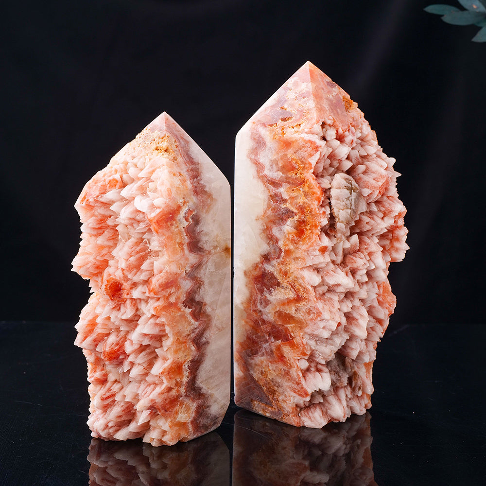 Red Teeth Natural Crystal Cluster Luxury Home Decoration