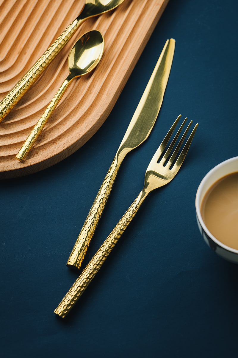 Razzano Gold Luxury Cutlery Set - DARIYA HOME