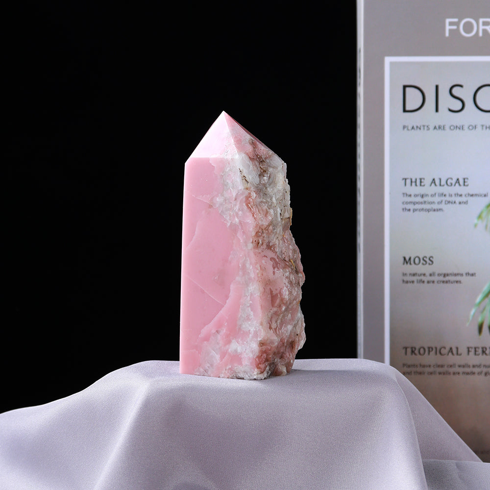 Natural Pink Opal Crystal Luxury Home Decoration