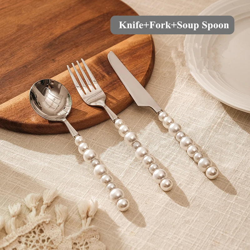 Alba Silver Pearl Royal Cutlery Set