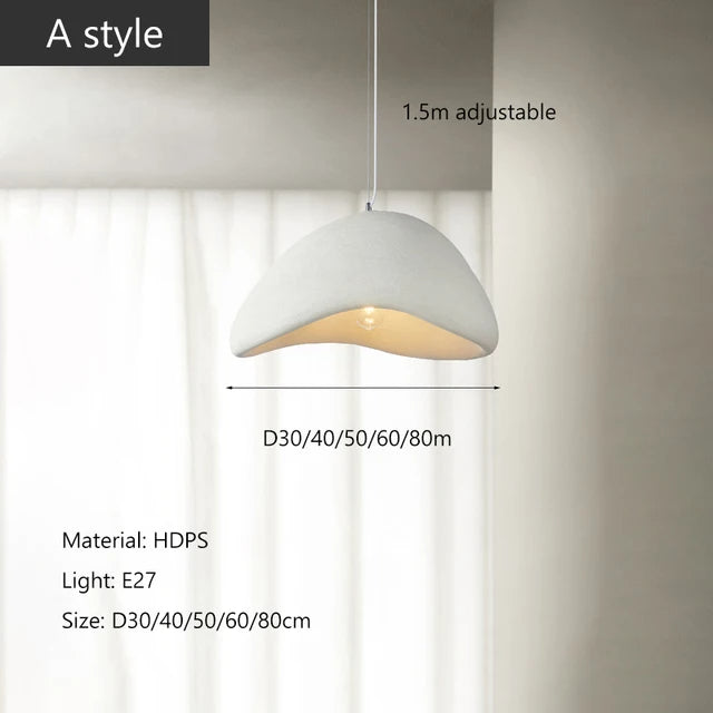 Elettra Handmade Minimalist Neutral Pendant Light