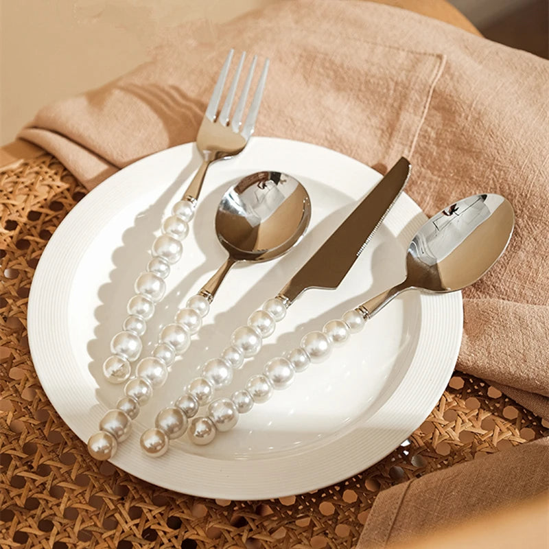 Alba Silver Pearl Royal Cutlery Set