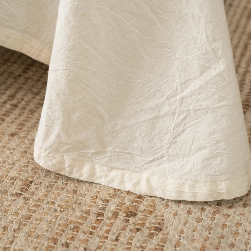 Eudoxia Natural Linen Cotton Vintage Bedding Set