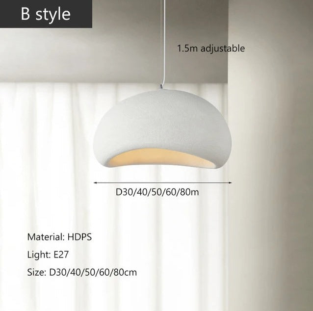 Elettra Handmade Minimalist Neutral Pendant Light