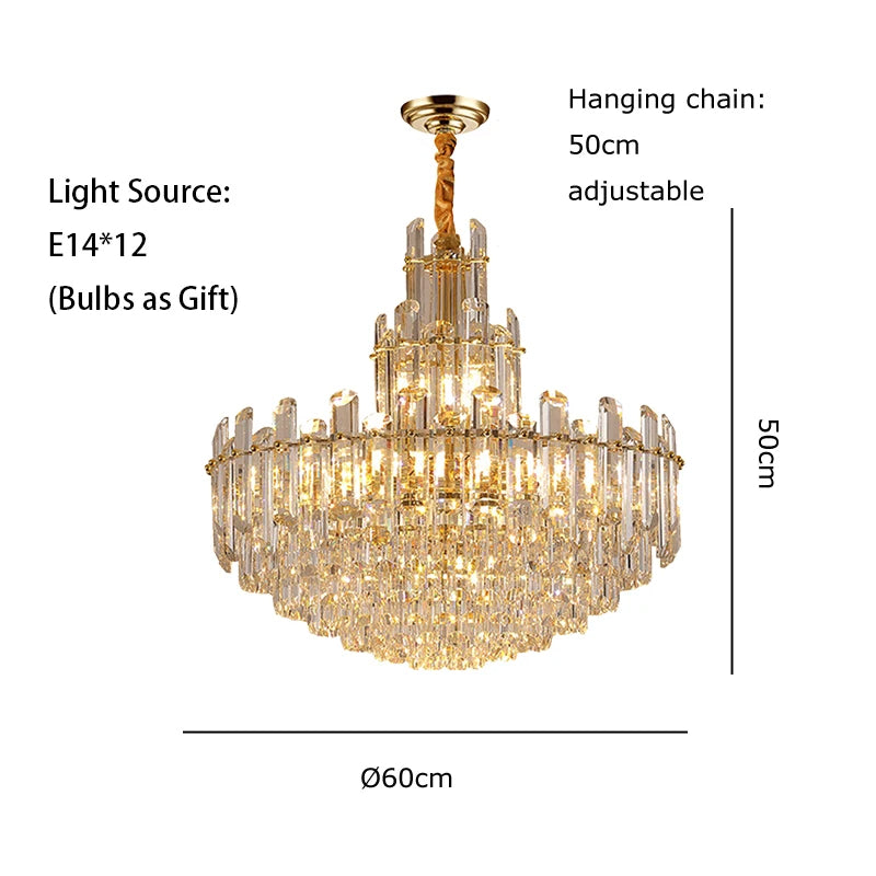 Cecilia Luxury Crystal Chandelier