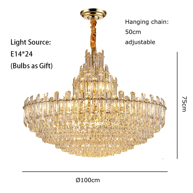 Cecilia Luxury Crystal Chandelier