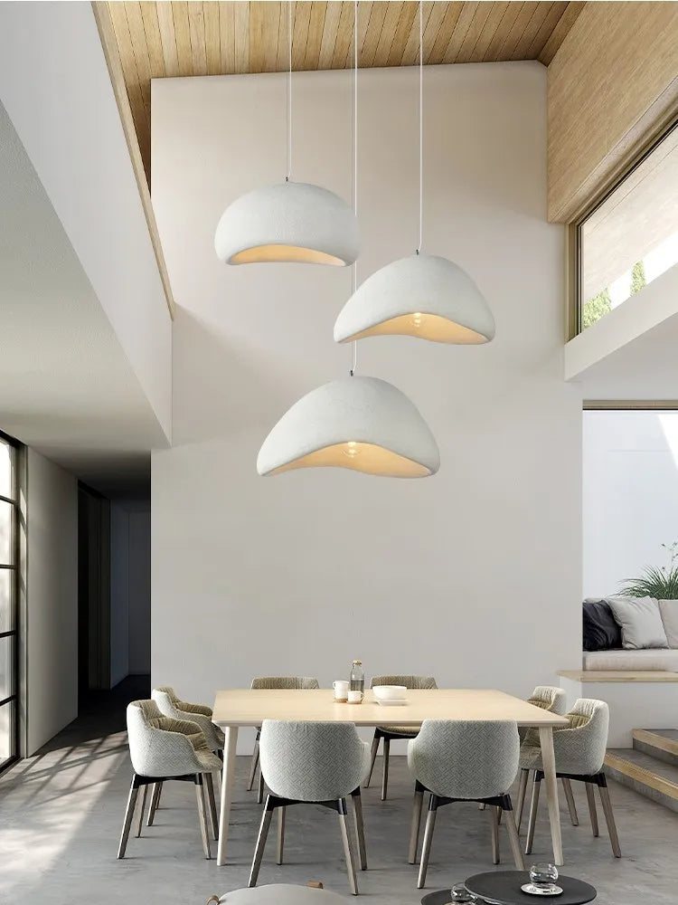 Elettra Handmade Minimalist Neutral Pendant Light