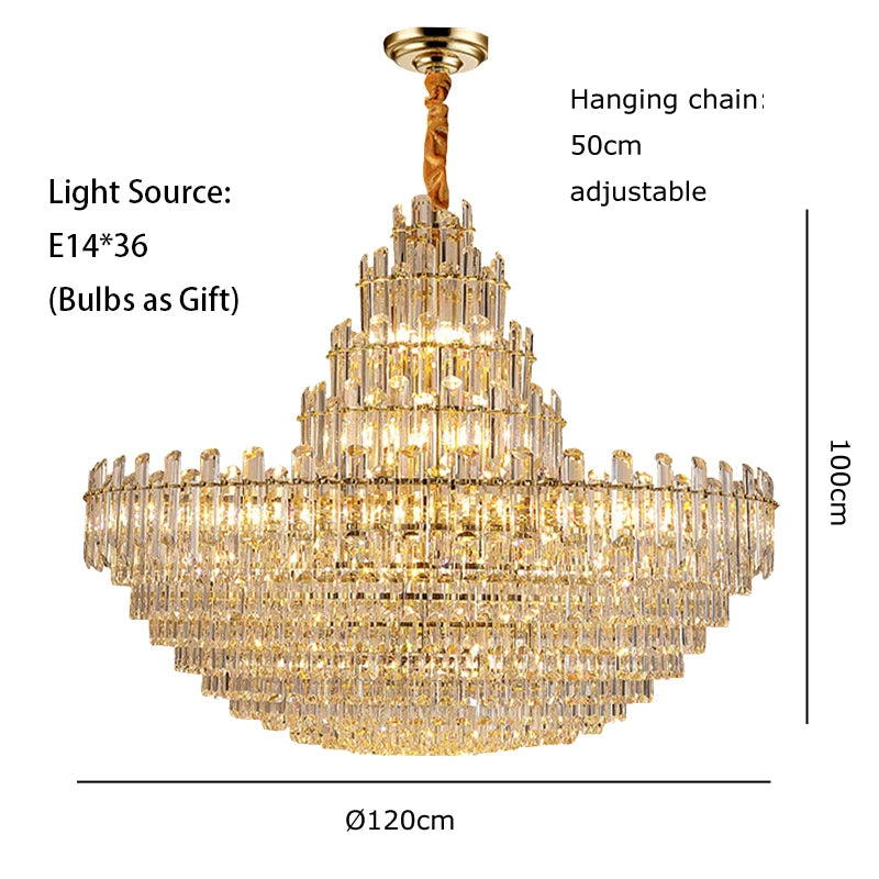 Cecilia Luxury Crystal Chandelier