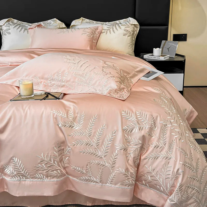 Adelia Almond 400TC Egyptian Cotton Bedding Set