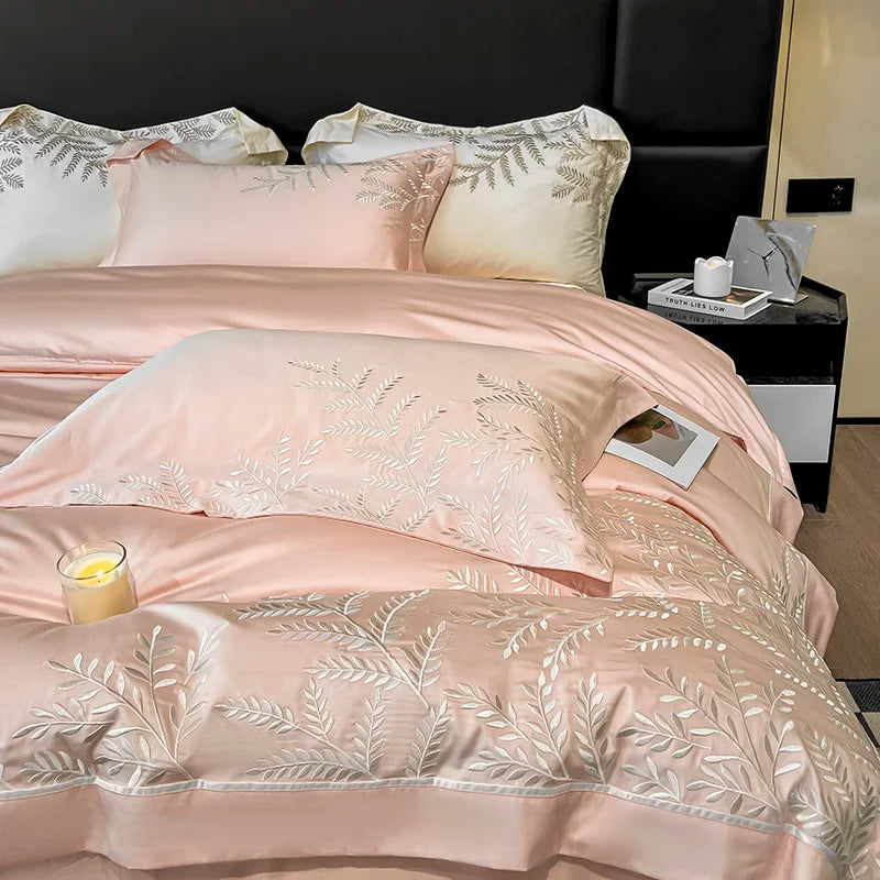 Adelia Almond 400TC Egyptian Cotton Bedding Set