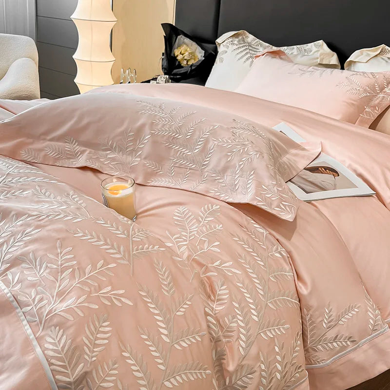 Adelia Almond 400TC Egyptian Cotton Bedding Set