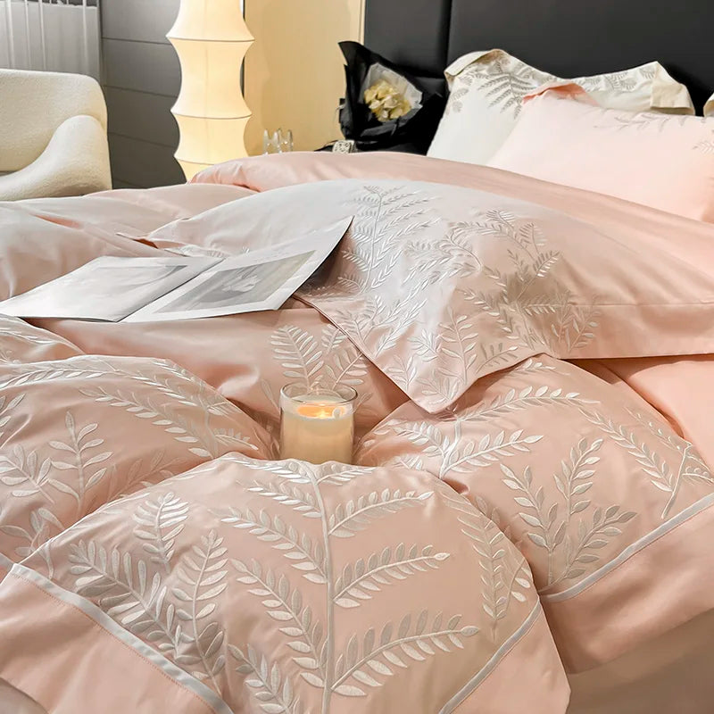 Adelia Almond 400TC Egyptian Cotton Bedding Set