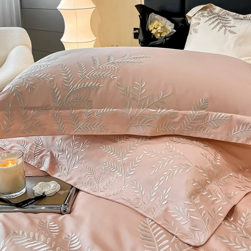 Adelia Almond 400TC Egyptian Cotton Bedding Set