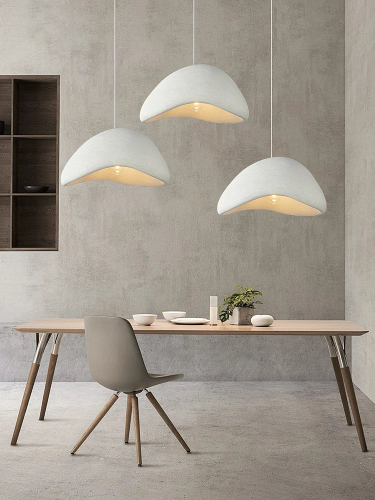 Elettra Handmade Minimalist Neutral Pendant Light