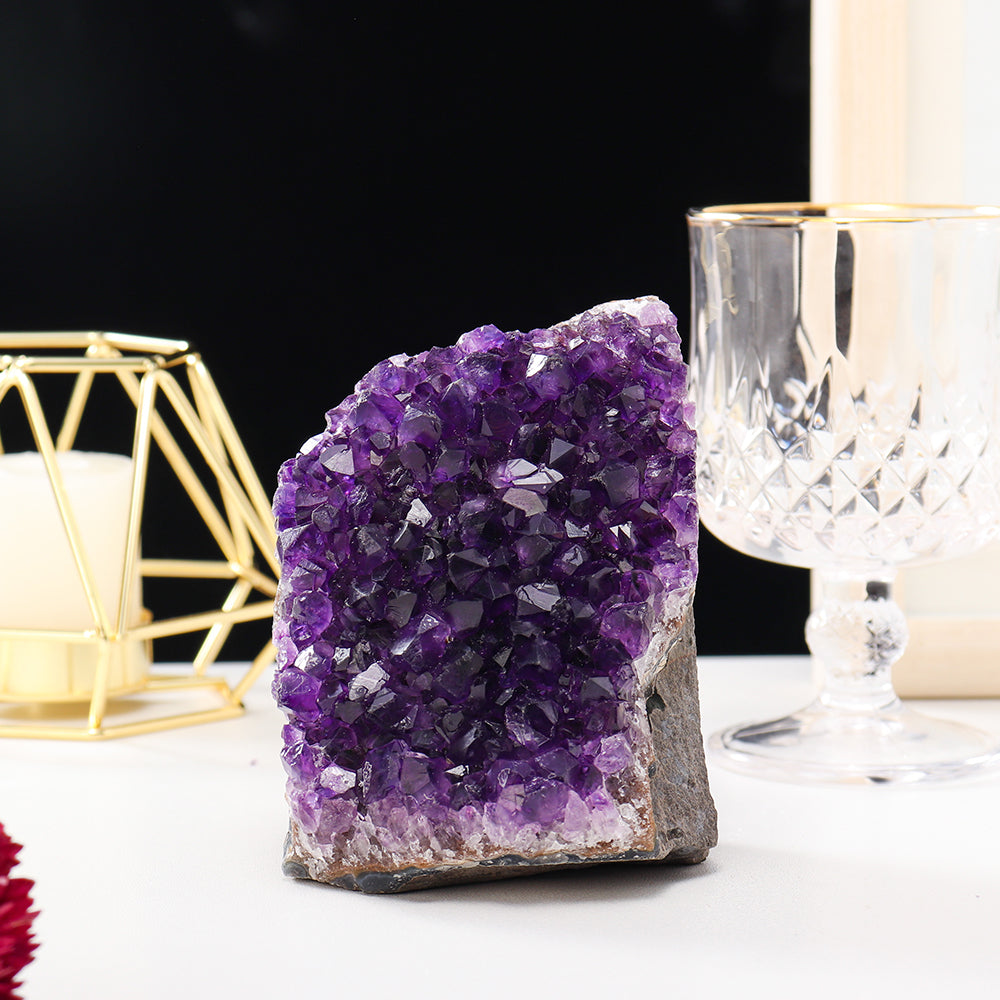 Natural Amethyst Cluster Crystal Stone Luxury Home Decor