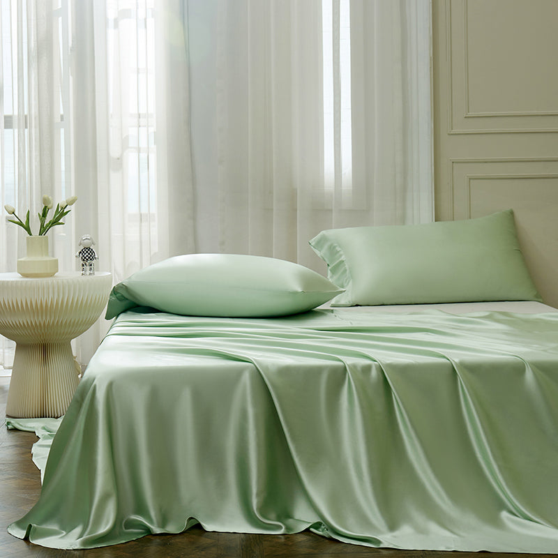 Thana Norway Green Pure Mulberry Silk Luxury Bedding Set - DARIYA HOME